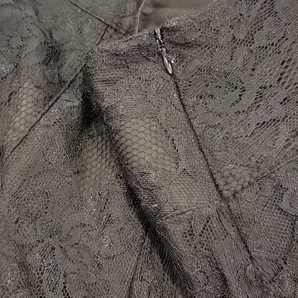 Sans Souci Black Lace Mini Shorts - Picture 4 of 6